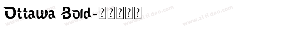 Ottawa Bold字体转换